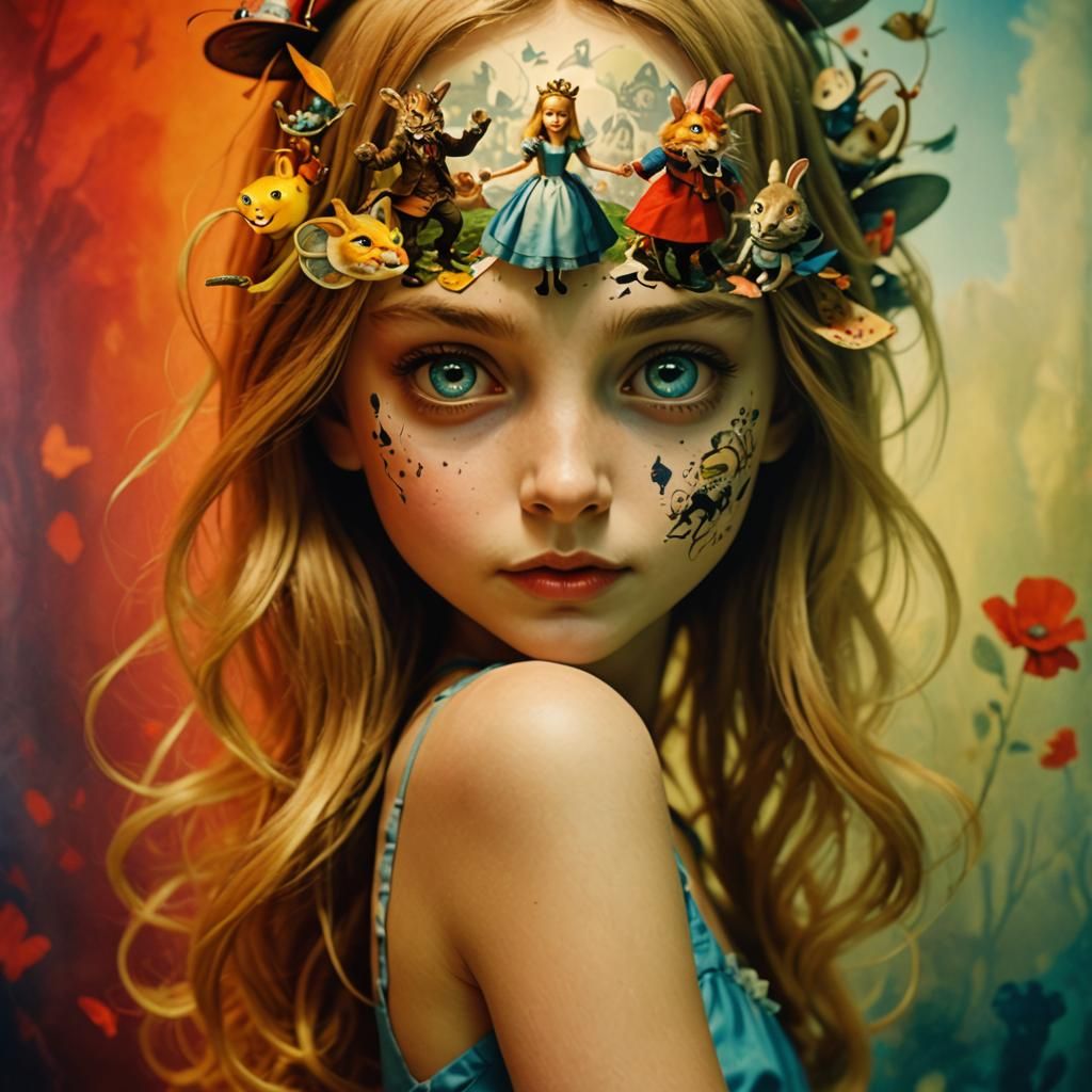 Alice in Wonderland Character Superimposition