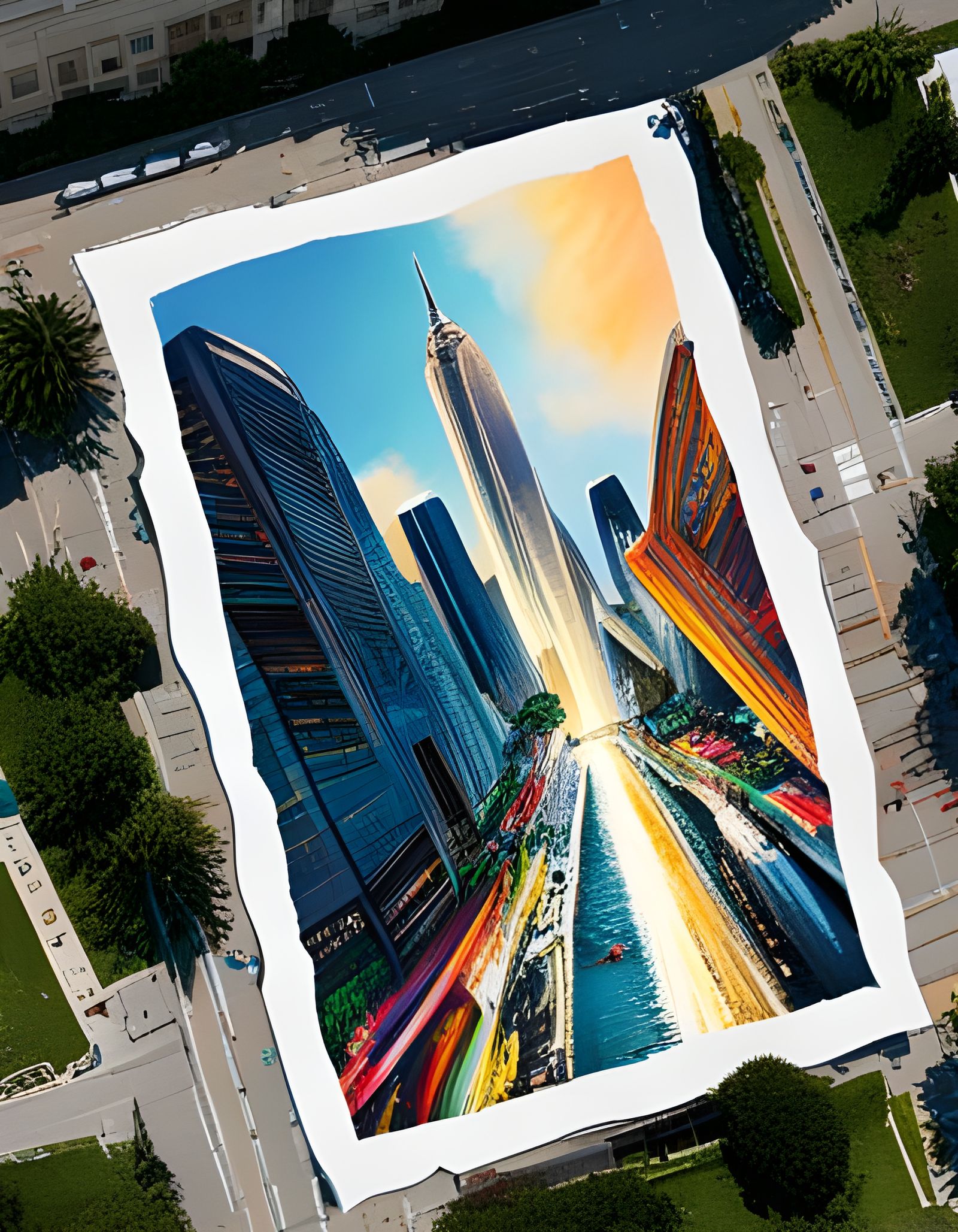 Electrifying Superhero Bolt in Graffiti Splash Art