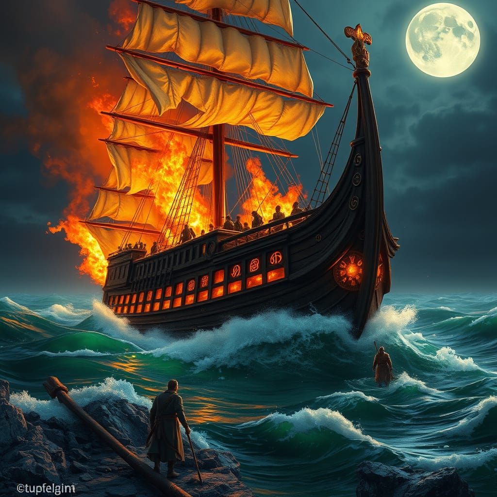 Ancient Sailing Ship Crashes into Mystical Sea, Passengers R...