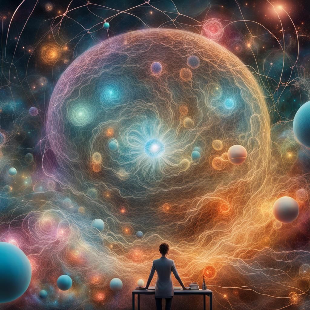 Surreal Quantum Physics Dreamscape Visualization