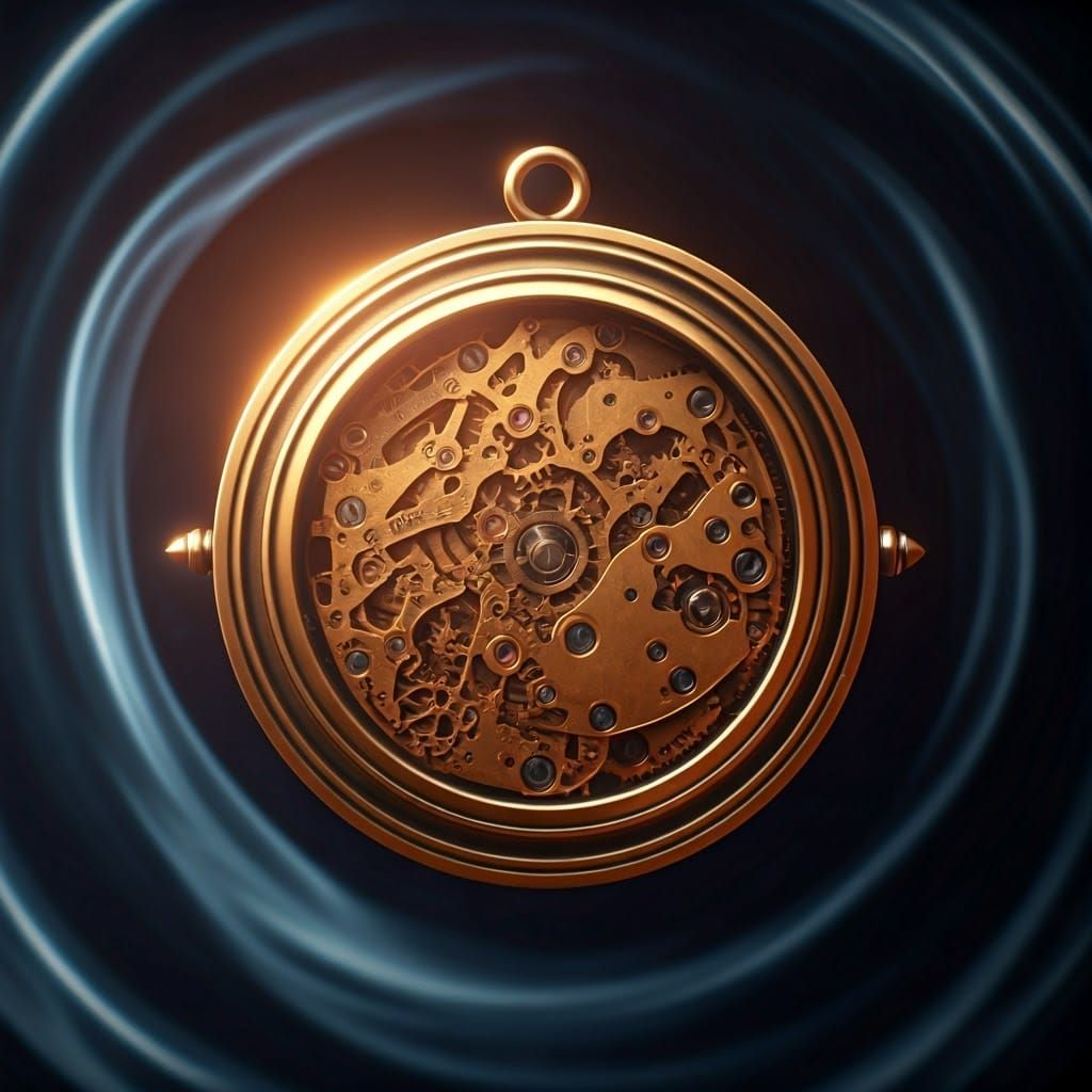 Brass Clockwork Amulet