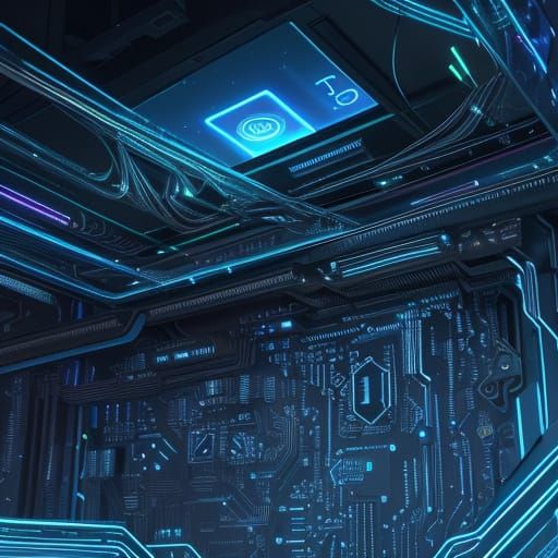 Sleek Quantum Computer Illuminated in Dark Laboratory