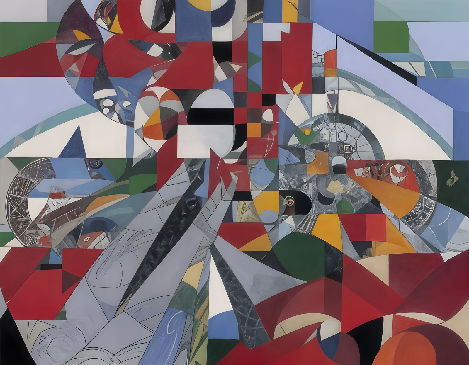 Intricate Riverfront Painting with Incredible Depth