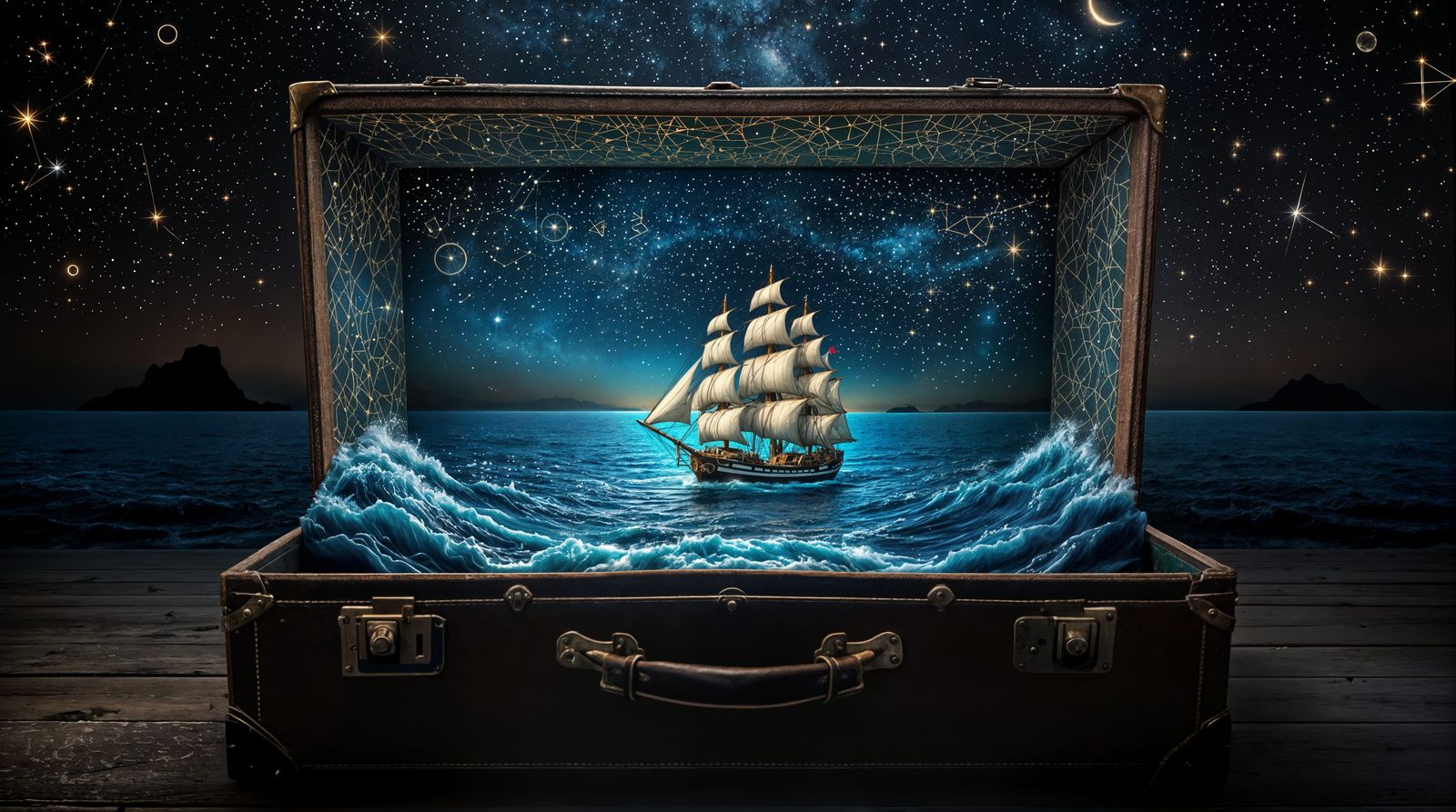 Whimsical World Within a Vintage Trunk