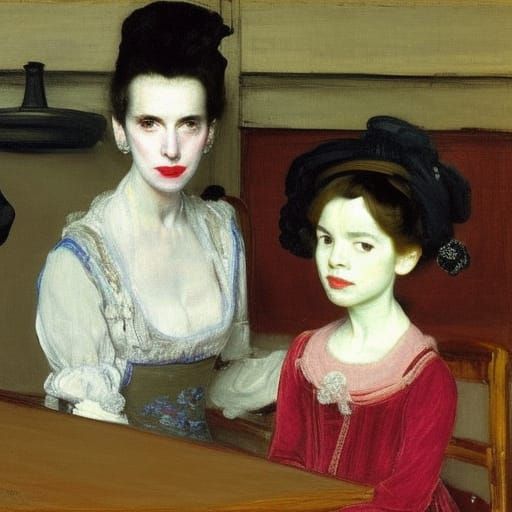 Aristocrat With Artists: A Tonalist and Minimalist Fusion