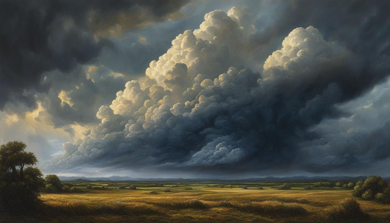 Epic Stormy Cloudscape as Detailed Matte Painting
