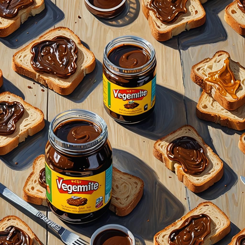 Vegemite and Toast: An Aussie Breakfast Still Life