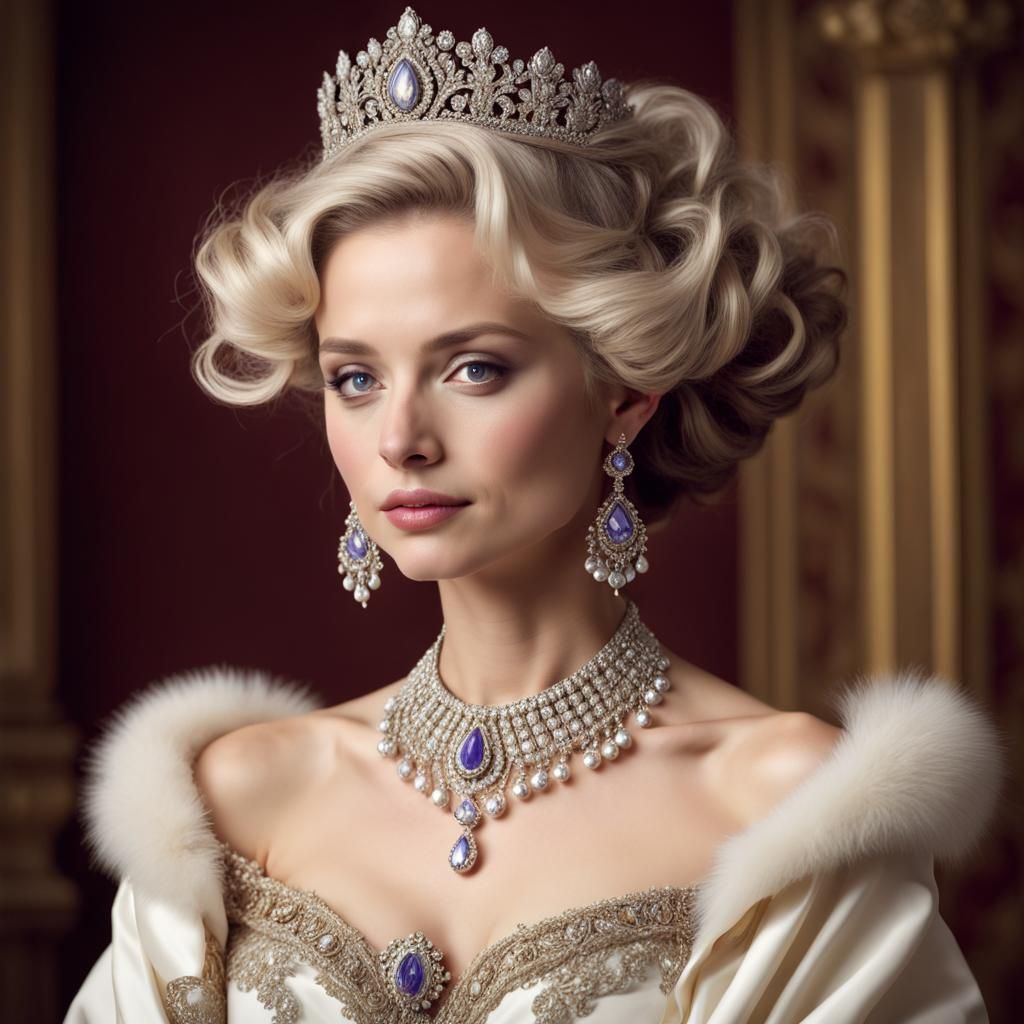 Elegant Royal Portrait of Noble Figure