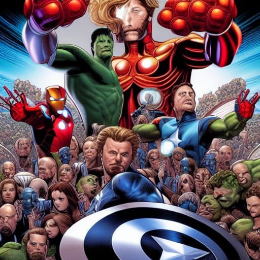 Avengers Comic Book Art by Mark Brooks and Dan Mumford