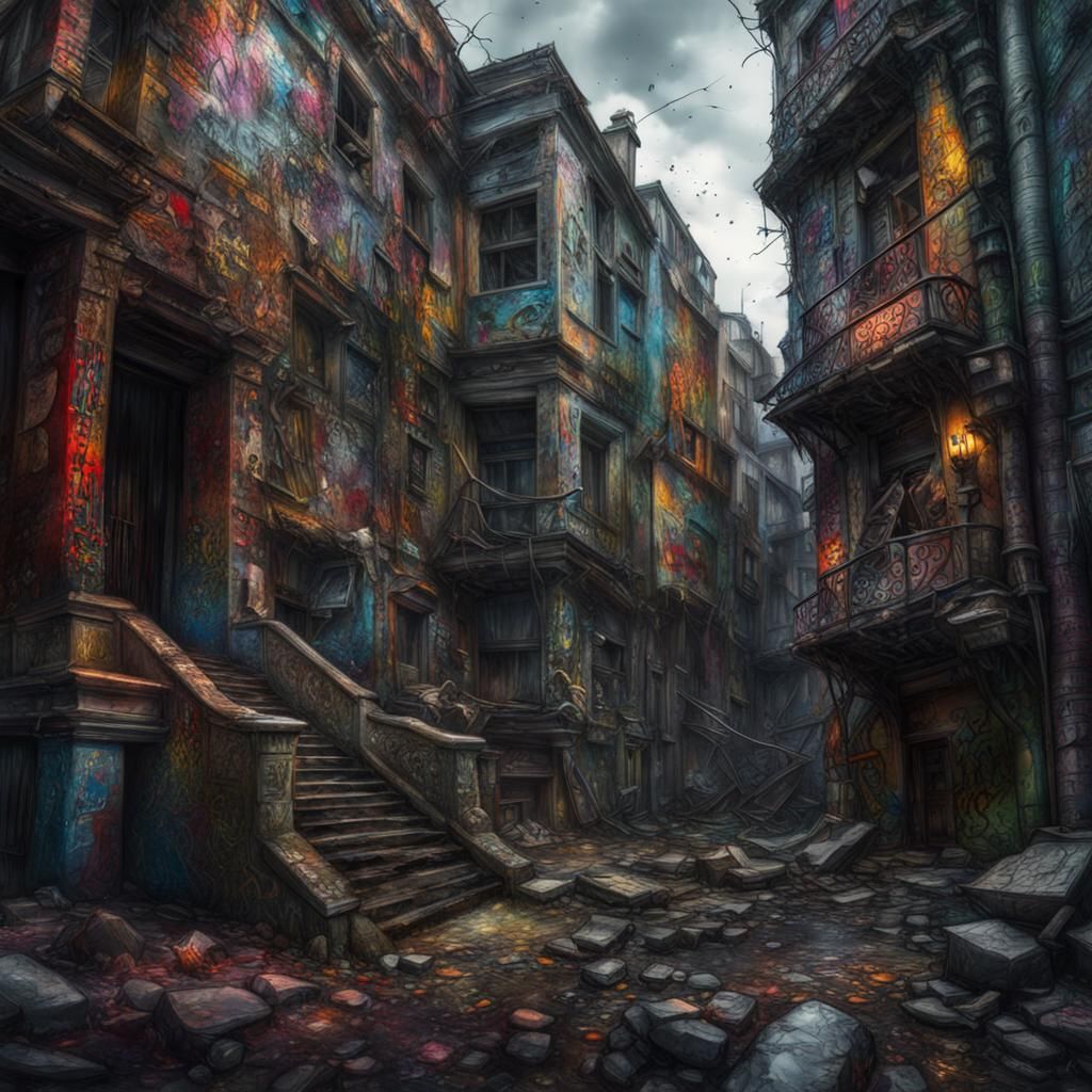 Hyperrealistic Forgotten Realm in Dark Fantasy Style