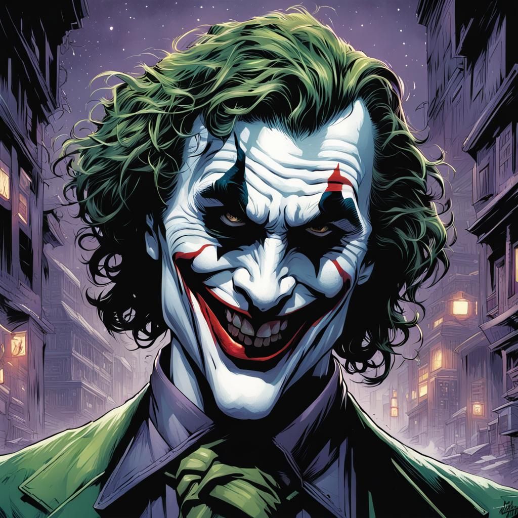 Joker in Comic Book Art Style