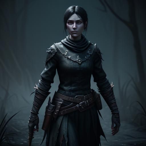 Dark Fantasy Female Character Game Design