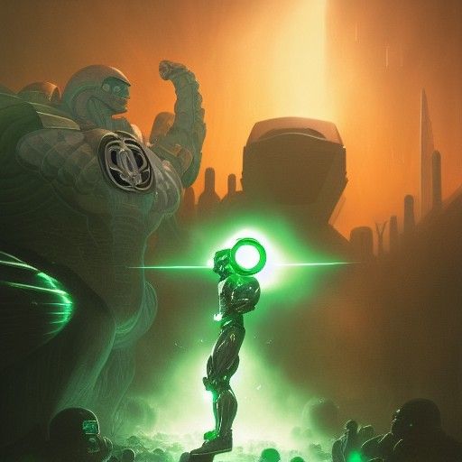 Hyperrealistic Composite Superhero Portrait in Comic Book St...