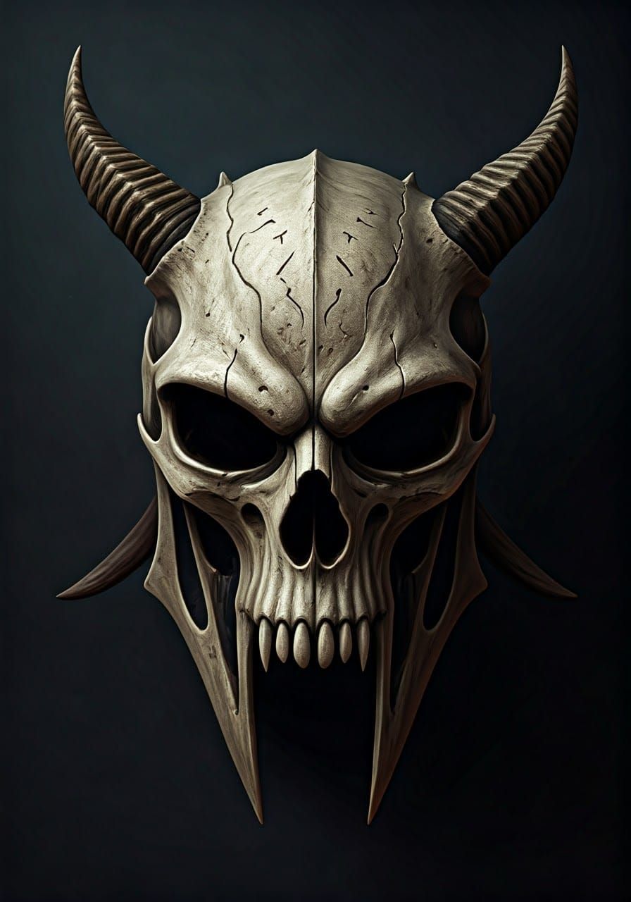 Grotesque Fiendish Helm of the Horned Reaper