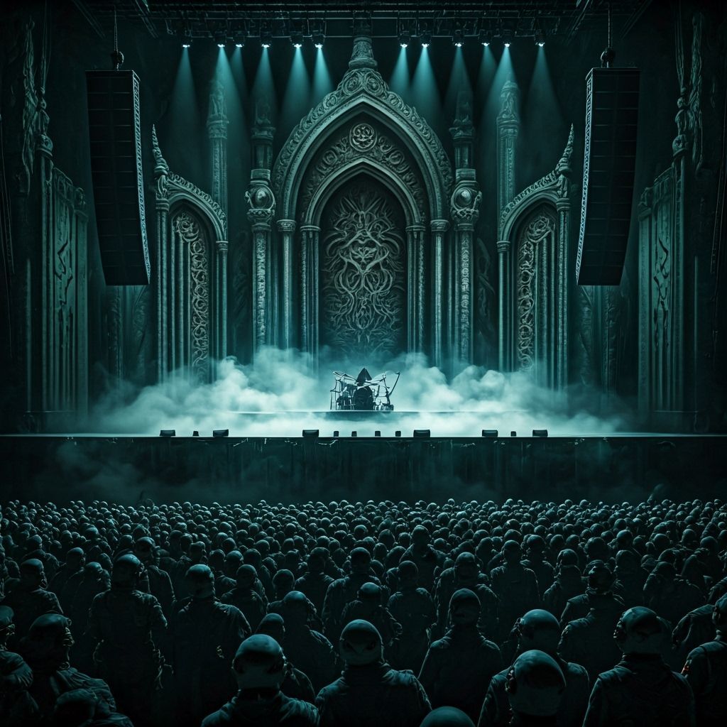 Cyberpunk Heavy Metal Concert in Space