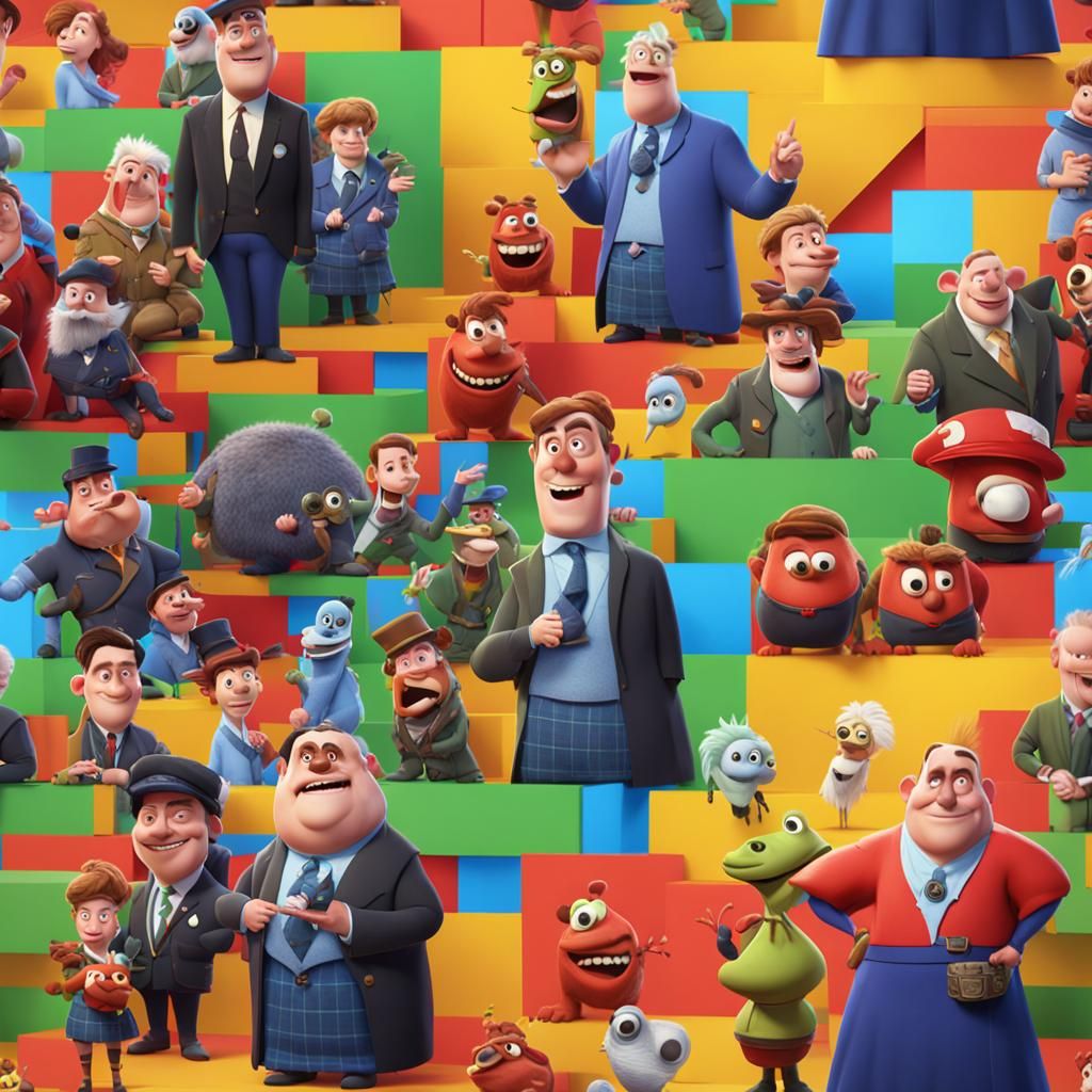 Scottish Politics Reimagined as Pixar-Style 3D Art