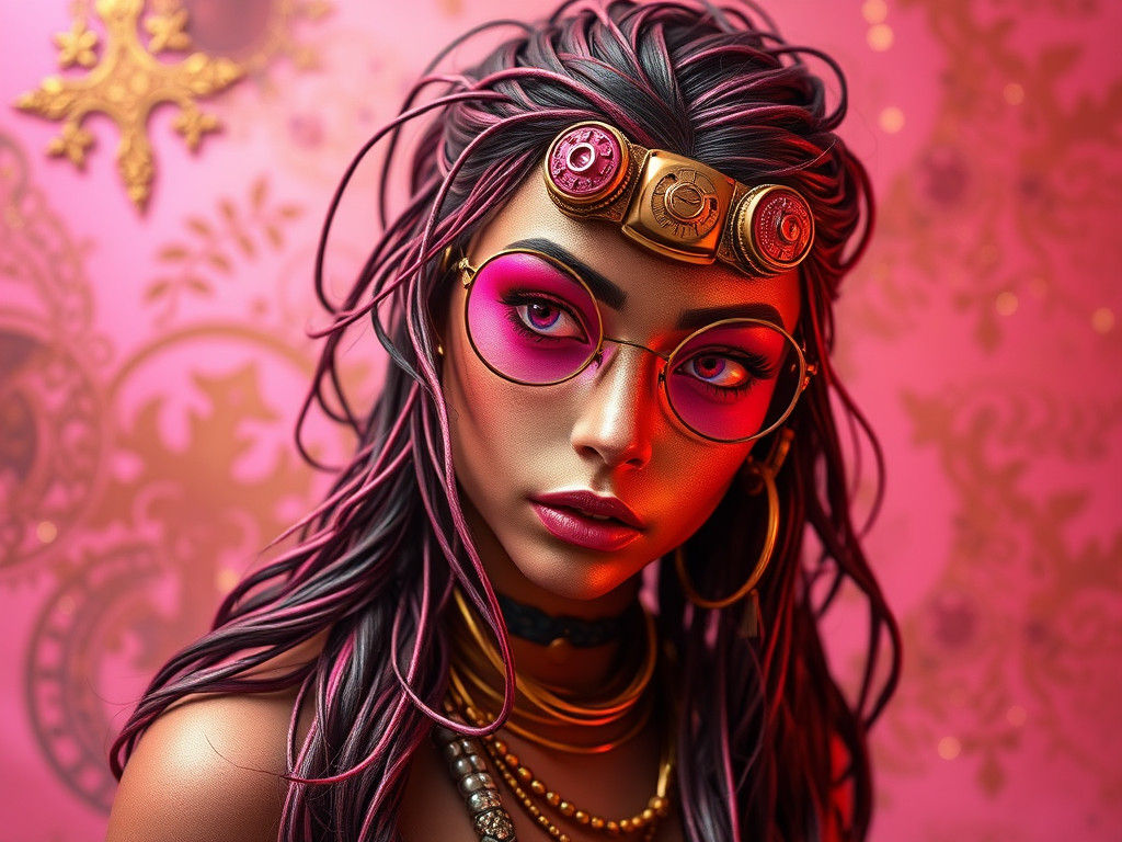 Inkling in Steampunk Airbrush Art