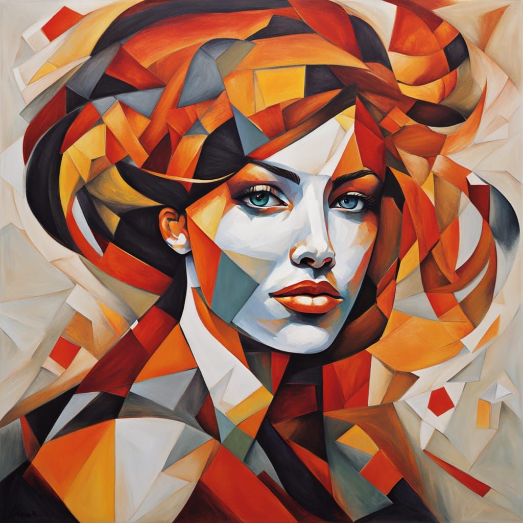 Cubist portrait
