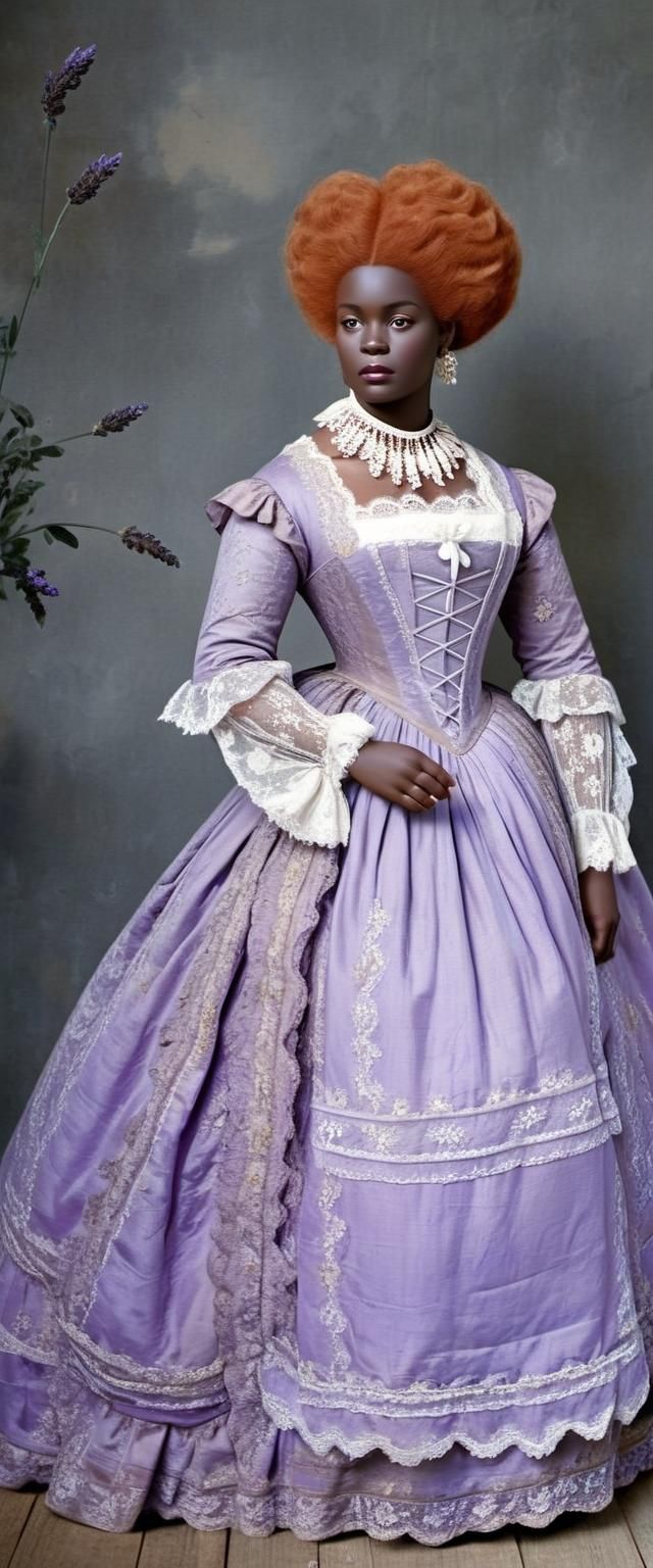 Black Woman in 1625 Fashion, Portrait