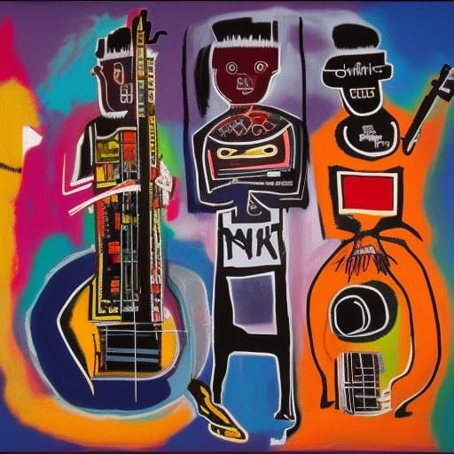 Basquiat-Inspired Trio Concert Under Northern Lights