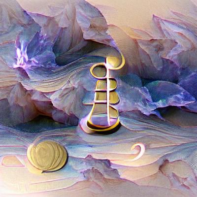 Ethereal Libra Zodiac Sign with Scales