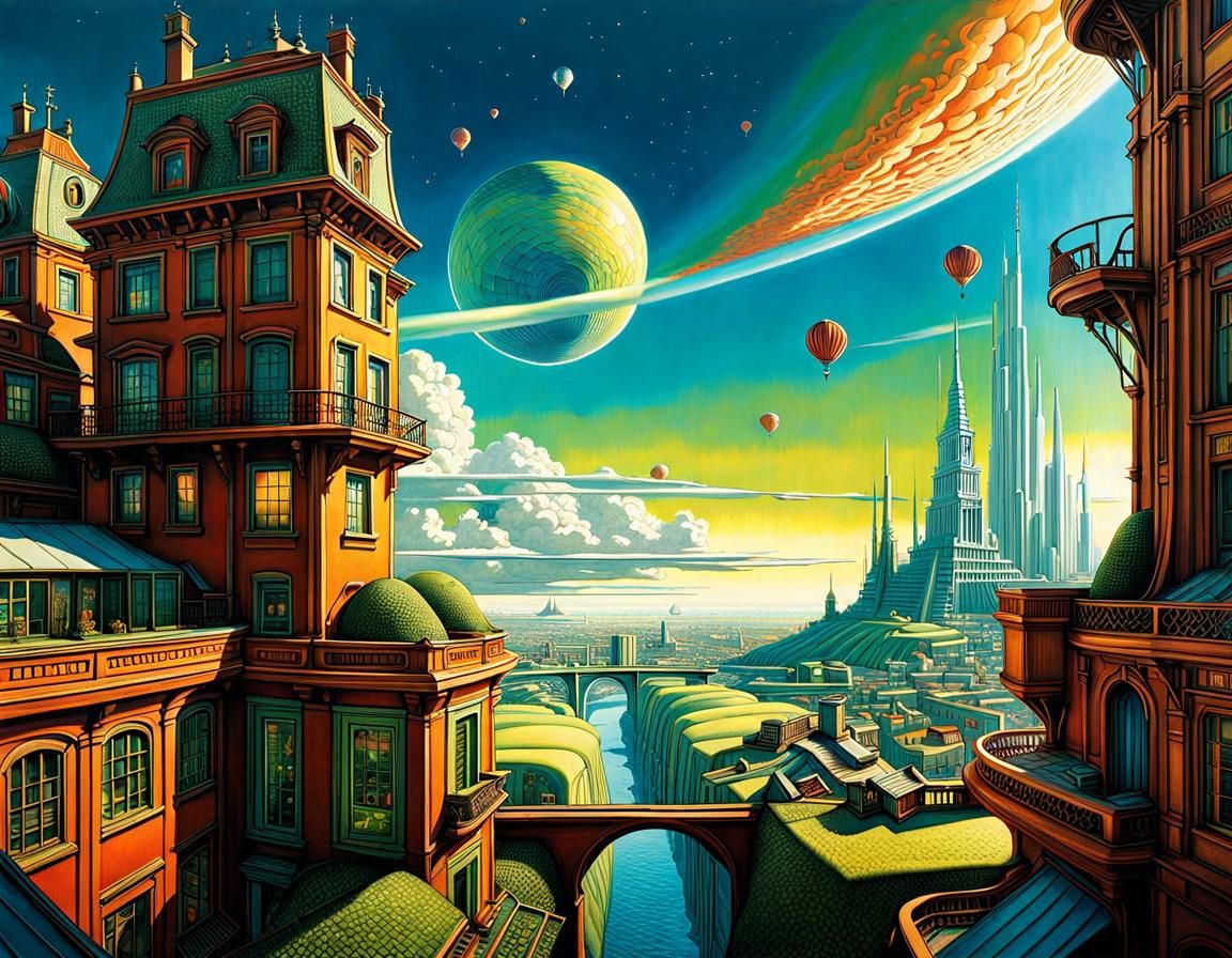 Utopian World in Pop Surrealism