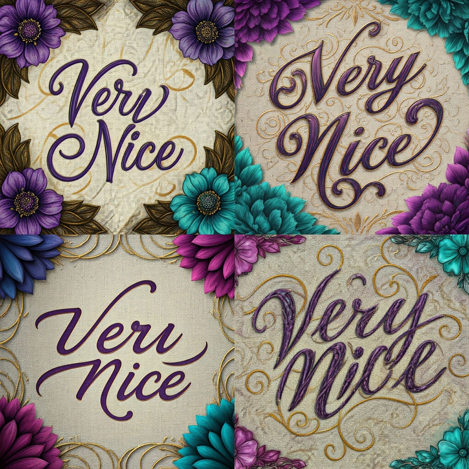 Surrealistic Masterpiece with Lavish Gold Flourishes and Vib...