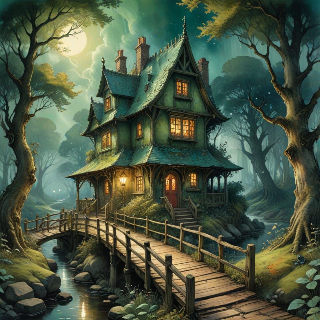 Whimsical Woodland Wizardry in Victorian Fantasy