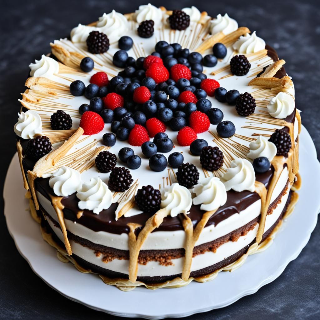 Attractive and Delicious Cake