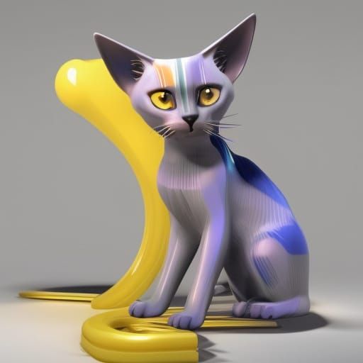 Anime Style: Burmese Cats Leaving Home