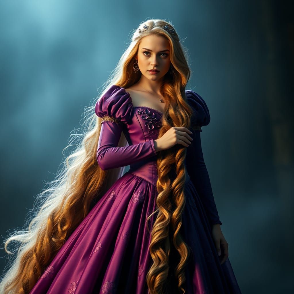 Josephine Langford as Rapunzel in Dreamlike Film Still