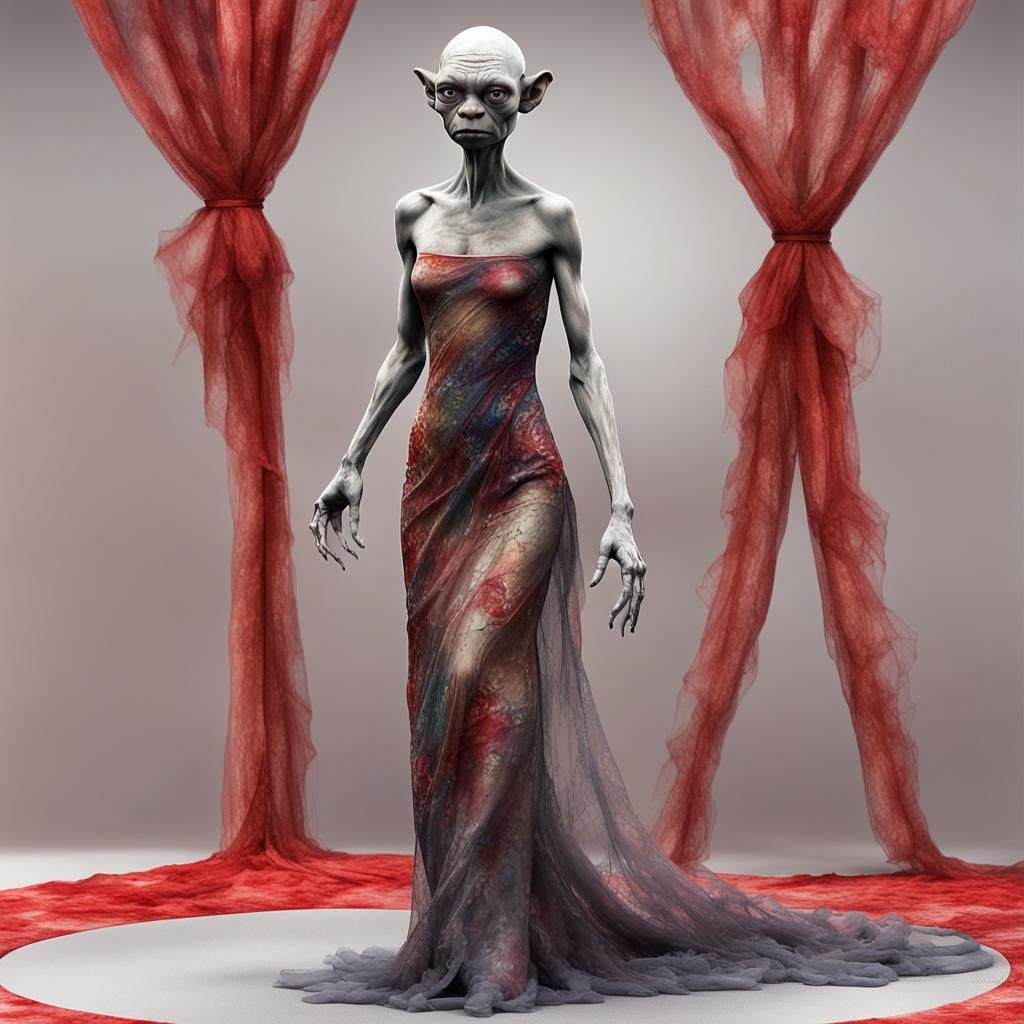 Gollum on the Red Carpet in Fantasy Art