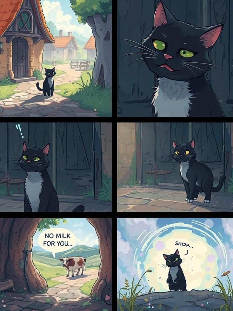 Cat's Quest: No Milk, High Fantasy Anime Style