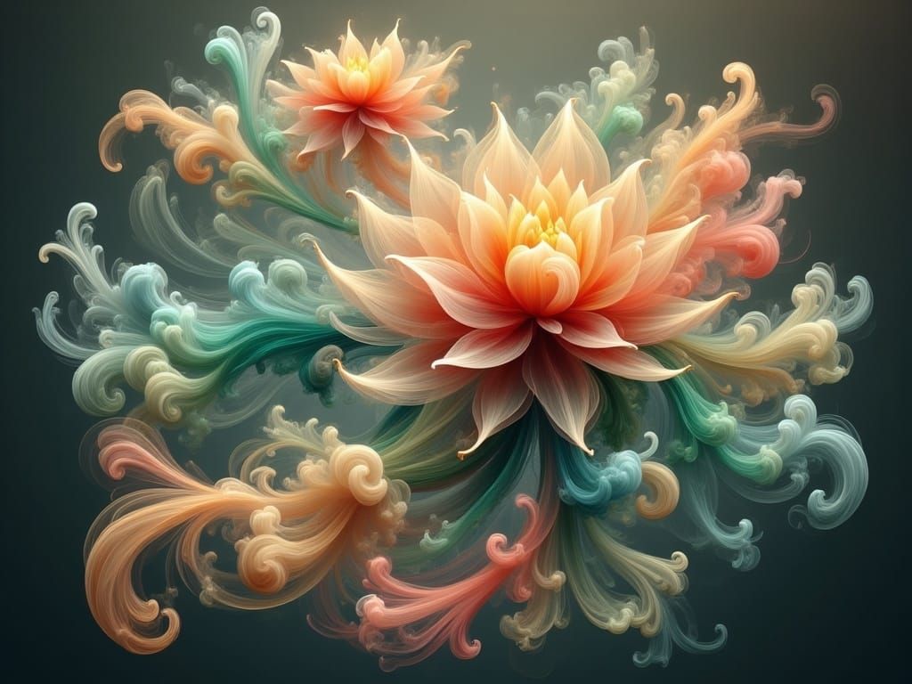 Enchanted Celestial Realms in Opalescent Hues