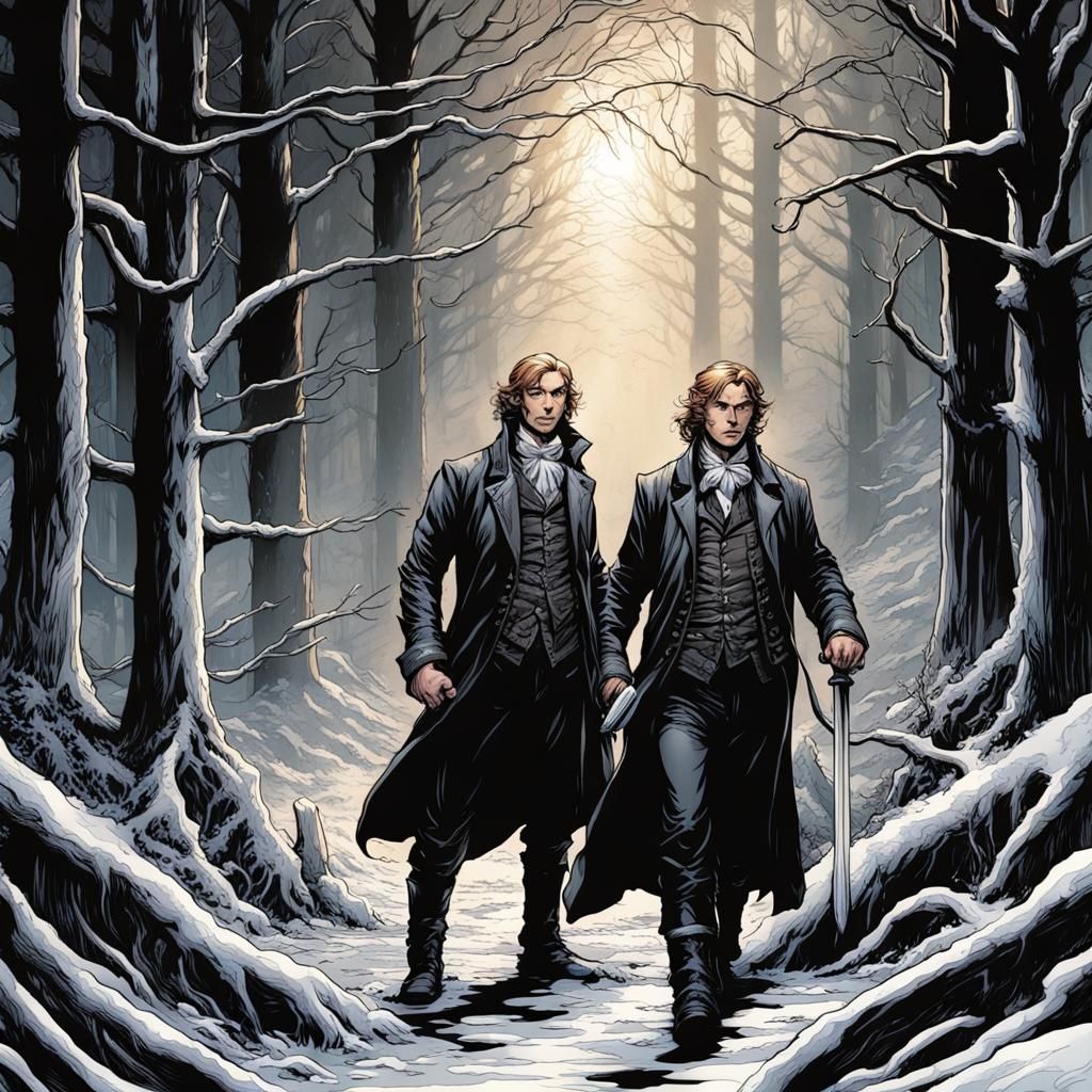 Brothers Grimm in Comic Book Art Style