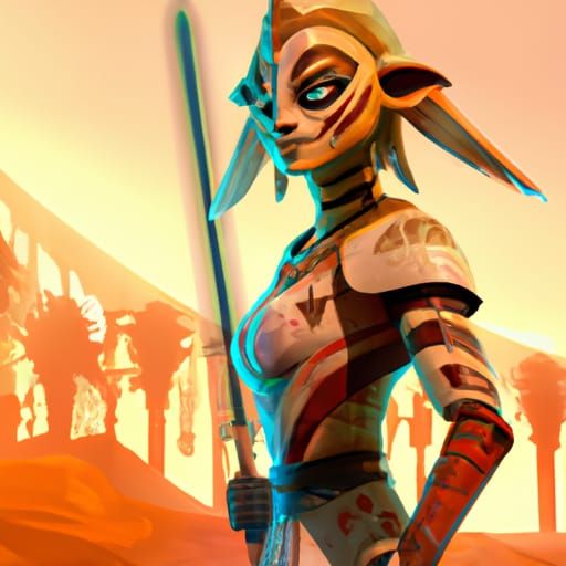 Clone Wars Ahsoka Tano Digital Matte Painting