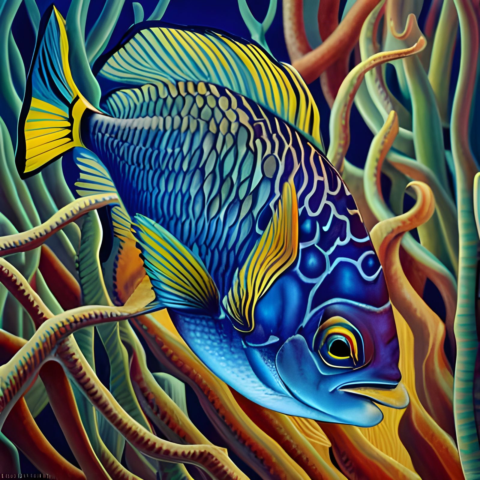 Hyperrealistic Japanese Landscape with Dust Particles