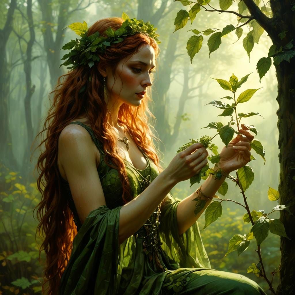 Yavanna, Goddess of Plants in Grasslands of Heaven