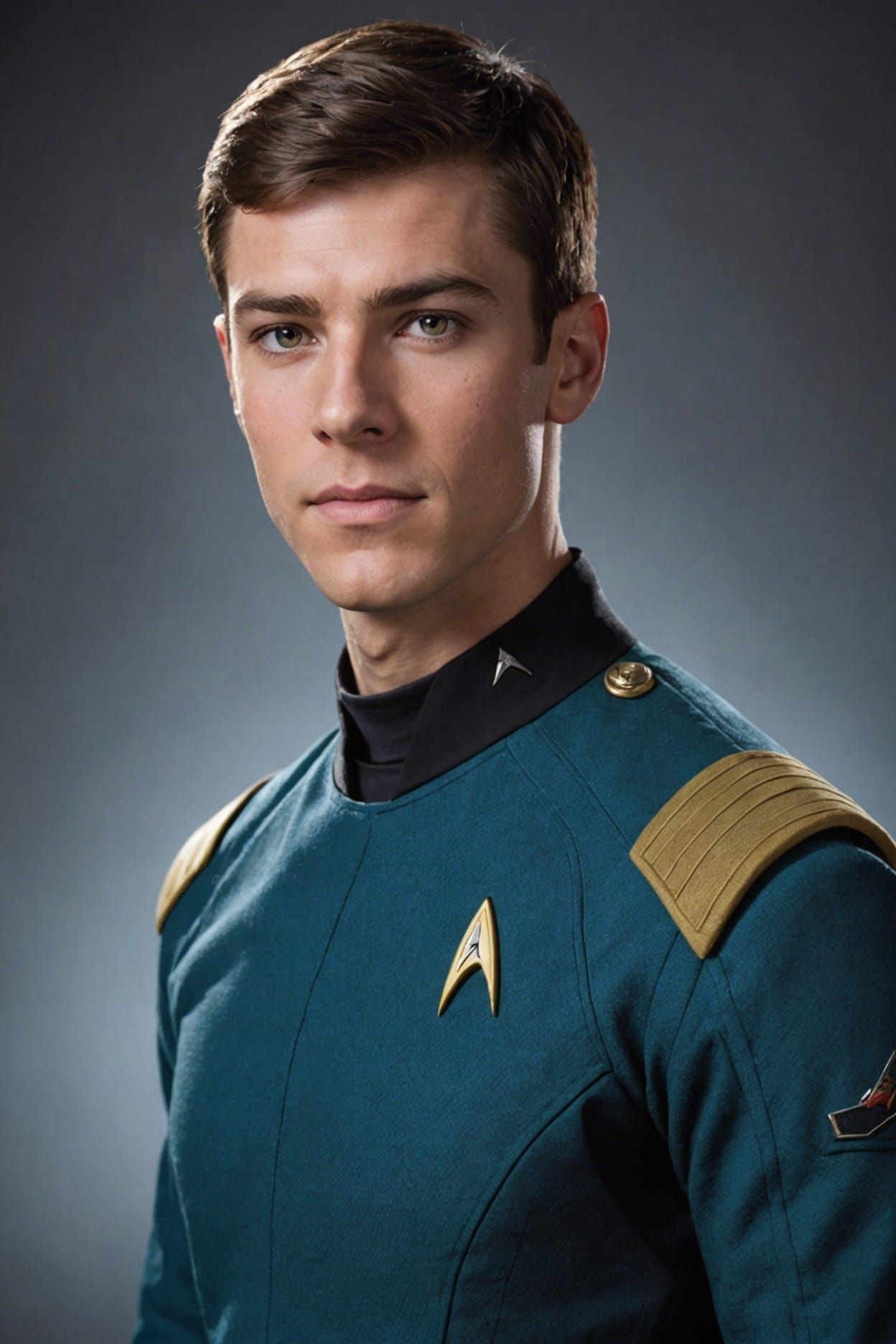 Star Trek Inspired Young Lieutenant Portrait