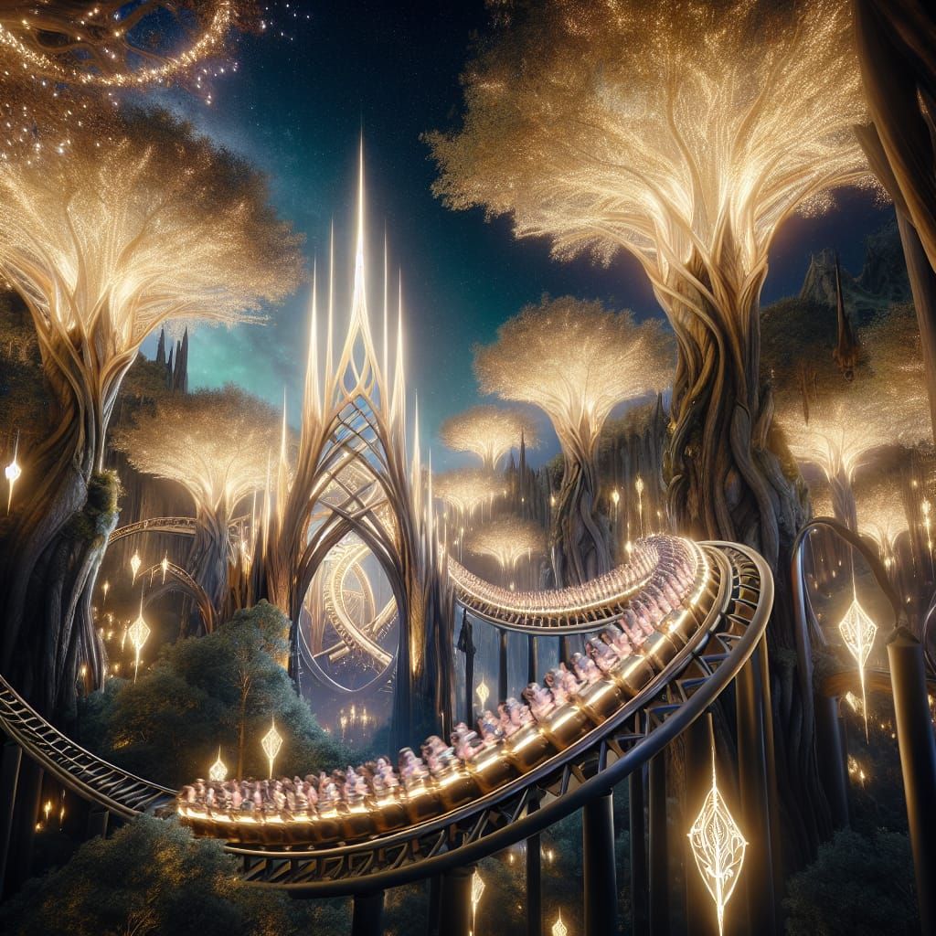 Lothlorien Rollercoaster: An Immersive Theme Park Experience