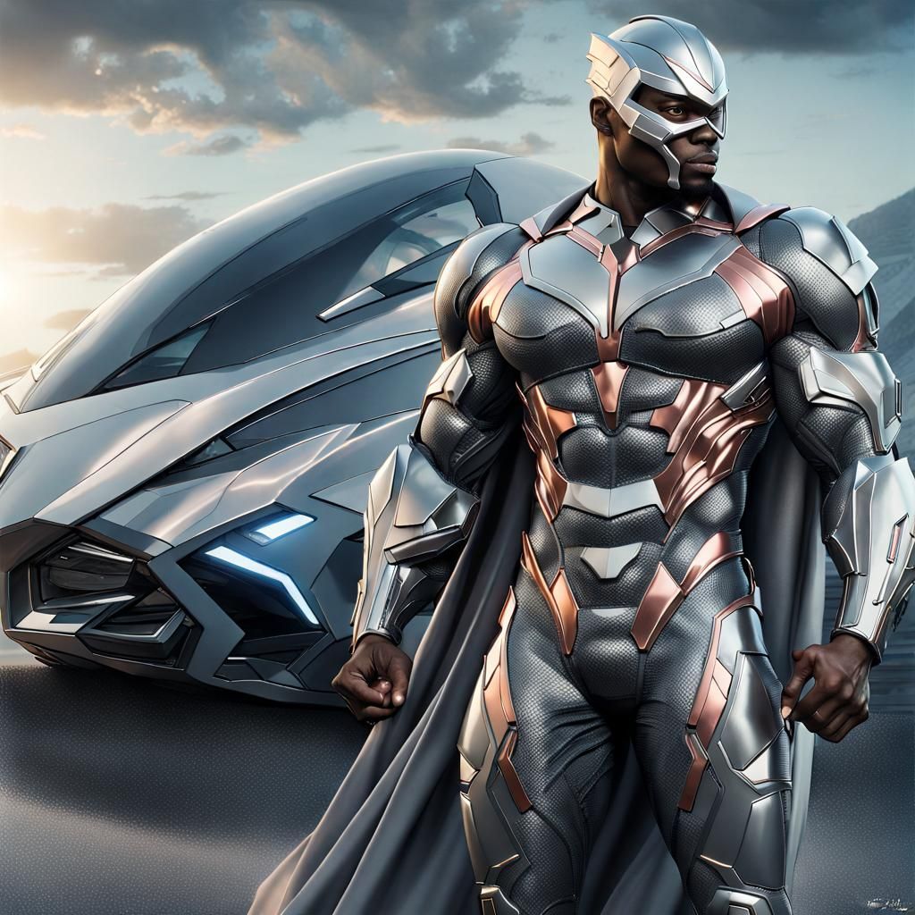 Futuristic Superheroes in Advanced Armor