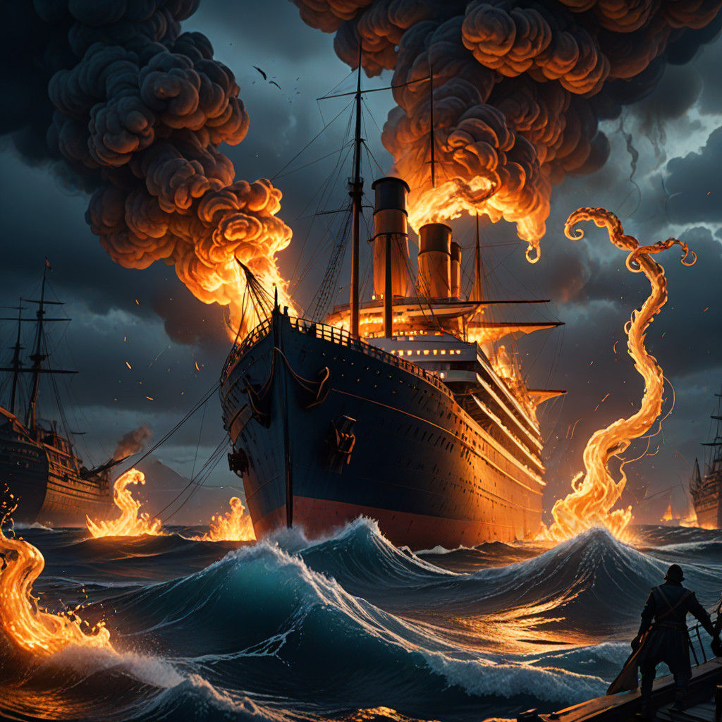 Titanic Descends into the Abyss as Ghostly Rider