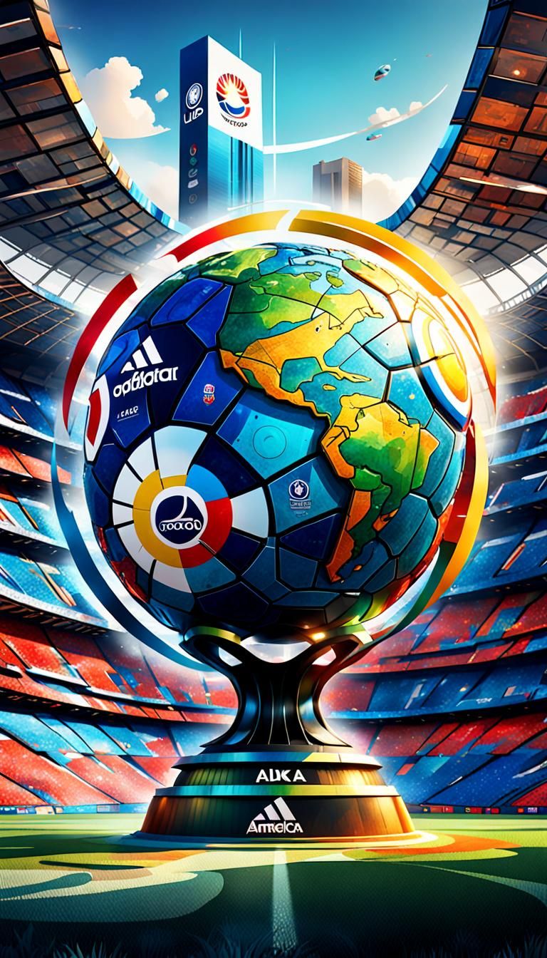 Copa America 2024 Logo Designs in Pop Art Style