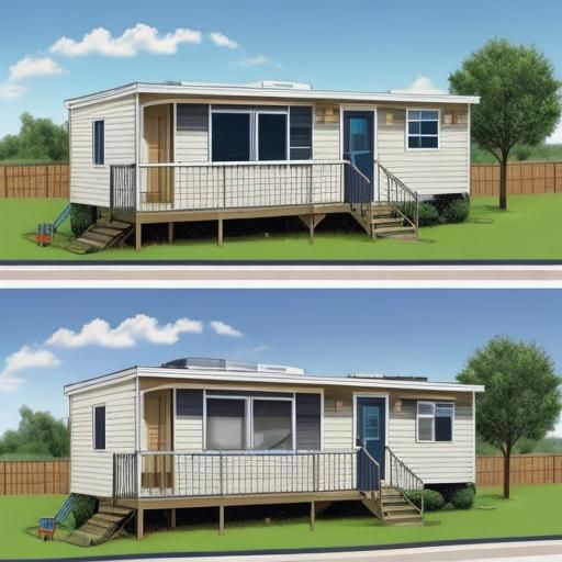 Cutaway Illustration of a Mobile Home Interior