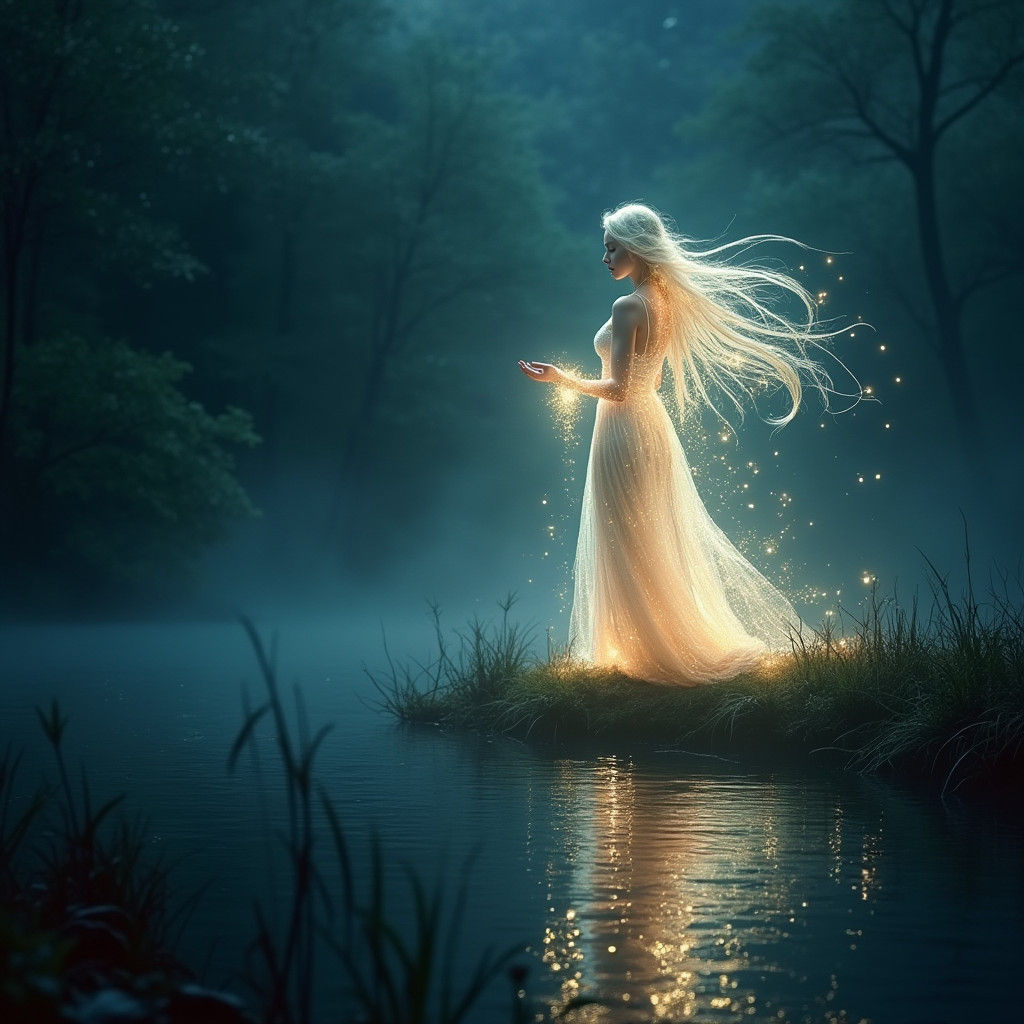 Luminous Female Elemental of Living Light