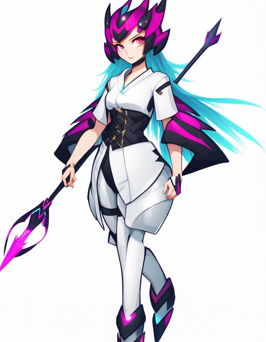 Light Hot Monster Girl Character