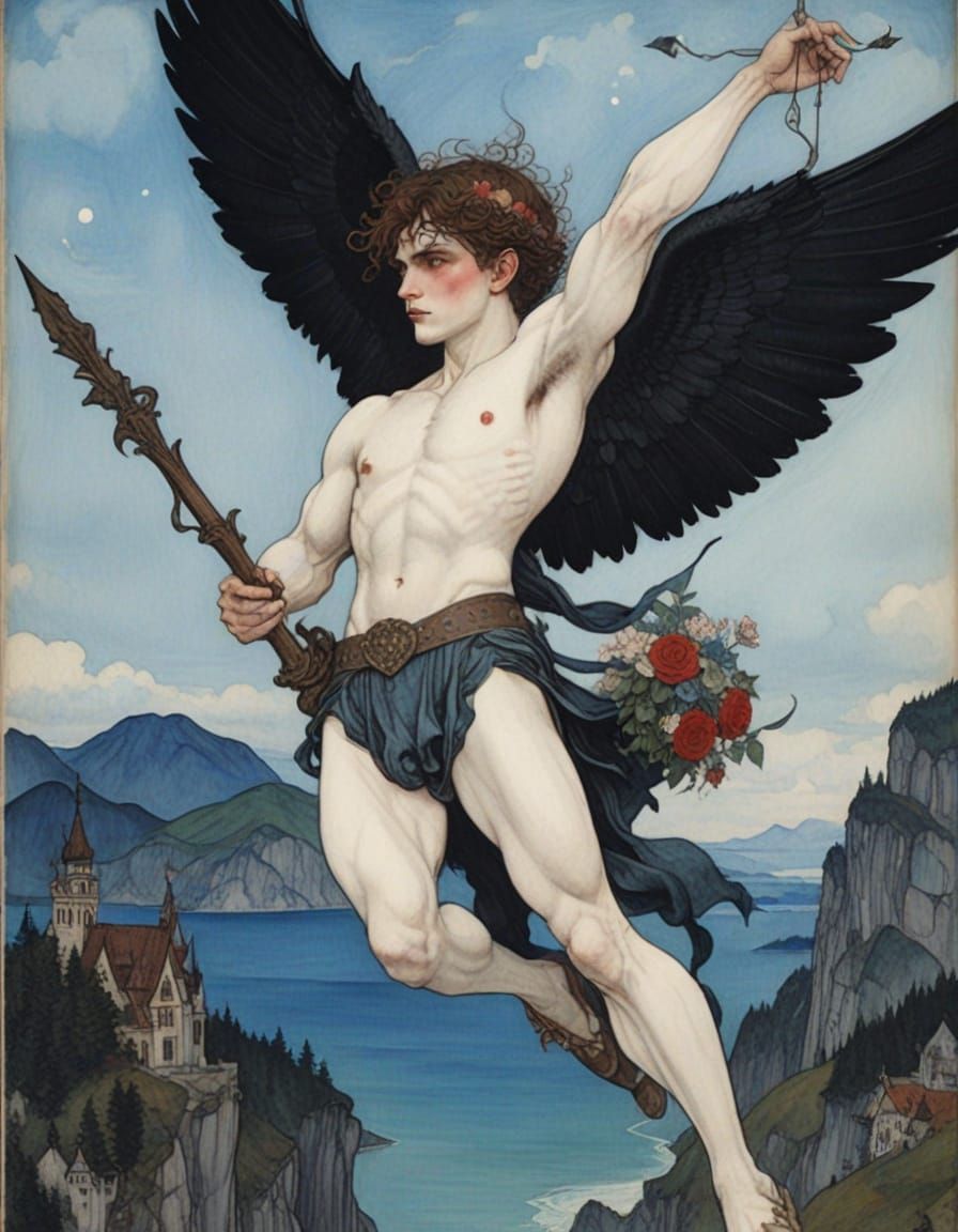 Romantic God of Love Revealed in Magical Matte Painting