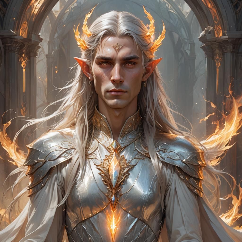 Luminous Annatar Portrait with Elfic Features