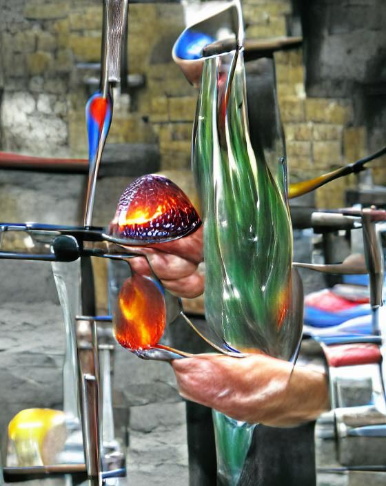 Artisanal Glass Blowing in Action