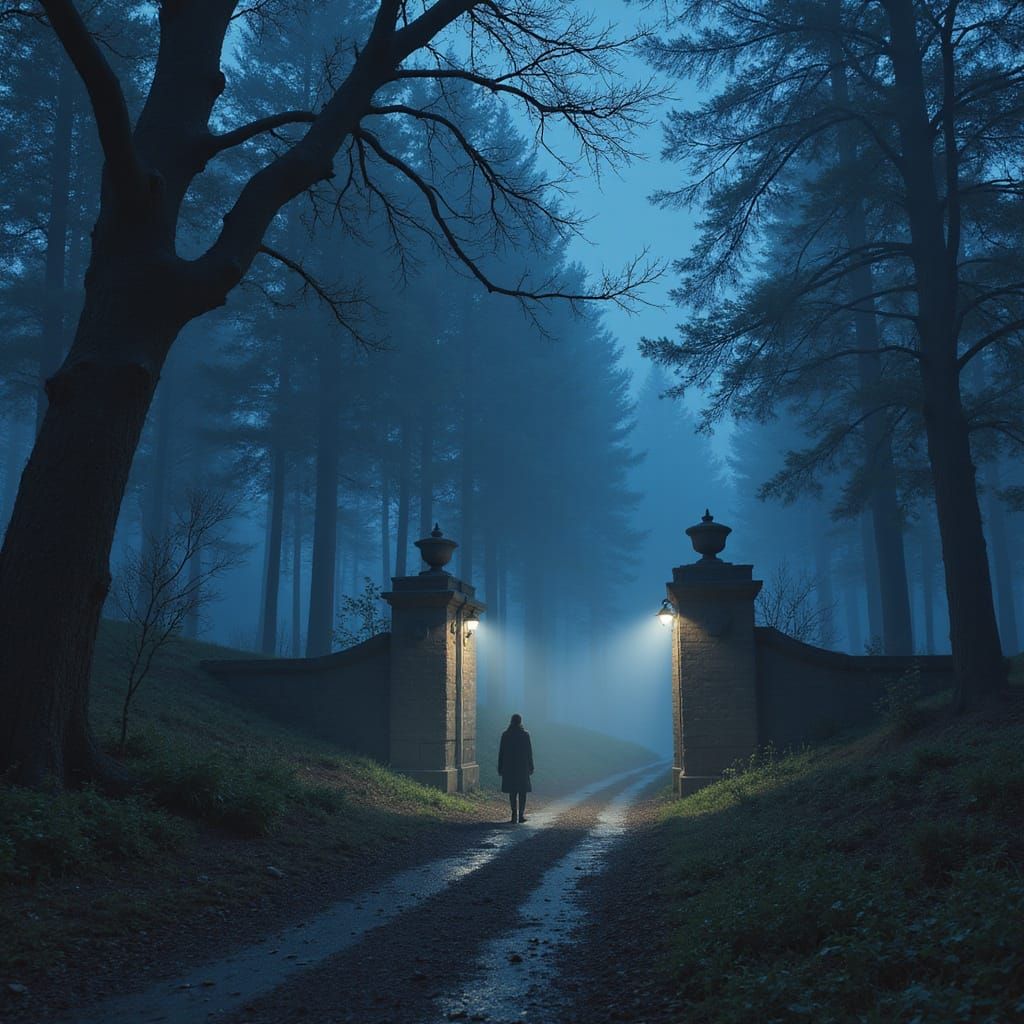 Gates of Whispers in Enchanted Twilight